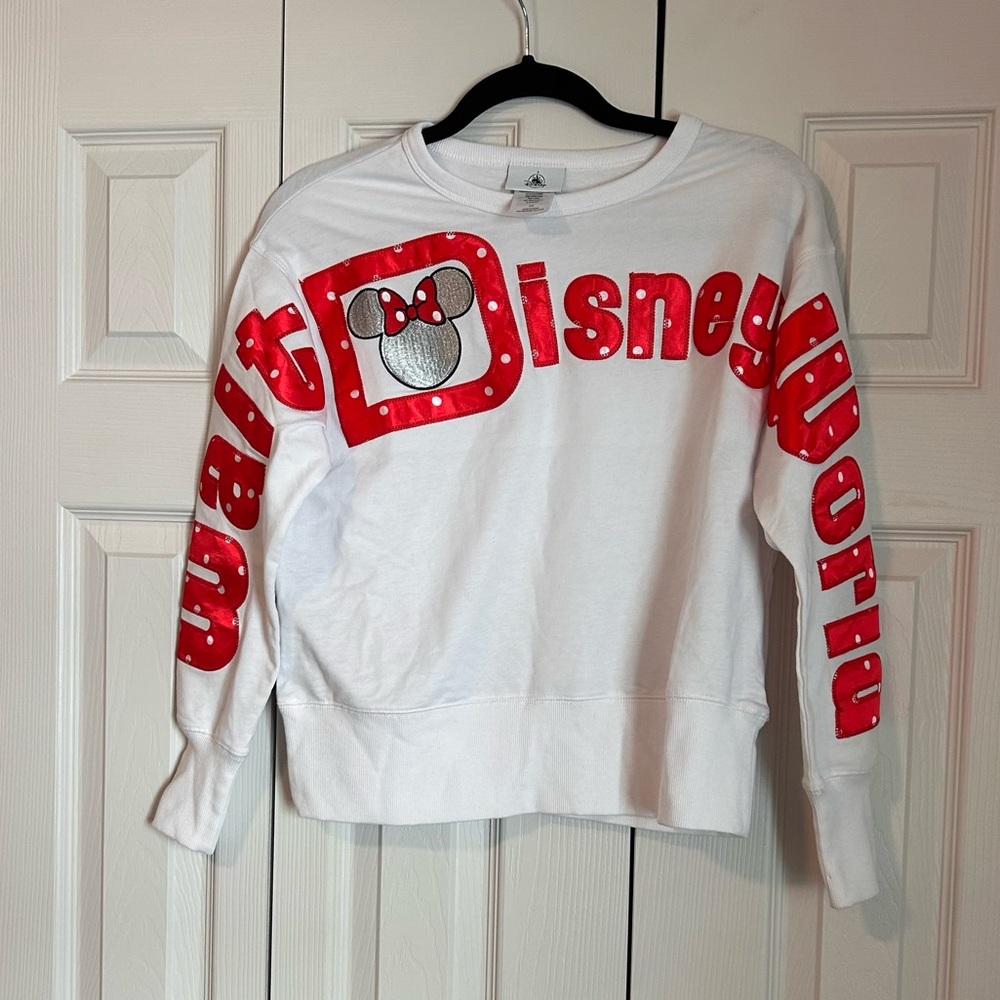 Spirit Jersey Walt Disney World Icon Pullover Long Sleeve Minnie Mouse Sz Xsmall